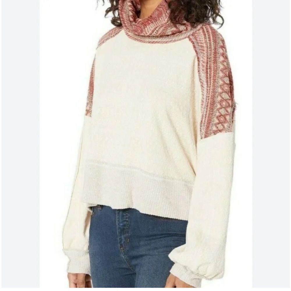 We the free AT THE LODGE TURTLENECK PULLOVER sweater Small